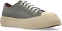Marni Grijze Leren Veterschoenen met Platform Gray Dames - Thumbnail 8