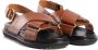 Marni Fussbet sandalen met gekruiste bandjes Bruin - Thumbnail 4