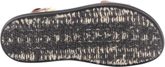 Marni Fussbet sandalen met gekruiste bandjes Bruin - Foto 6