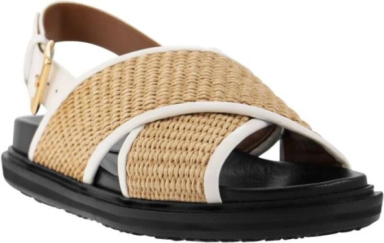 Marni Platte sandalen Bruin Dames