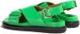 Marni Rechthoekige Ring Platte Sandalen Groen Dames - Thumbnail 4
