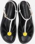 Marni Fussbett sandalen met bloemapplicatie Zwart - Thumbnail 5