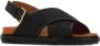 Marni Fussbett raffia sandalen Zwart - Thumbnail 7