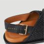 Marni Fussbett raffia sandalen Zwart - Thumbnail 4