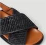 Marni Zwarte platte schoenen met gekruiste bandjes en gespsluiting Black Dames - Thumbnail 5
