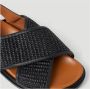 Marni Fussbett raffia sandalen Zwart - Thumbnail 5