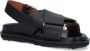 Marni Leren Criss-Cross Platte Sandalen Black Dames - Thumbnail 8