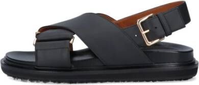 Marni Platte sandalen Zwart Dames