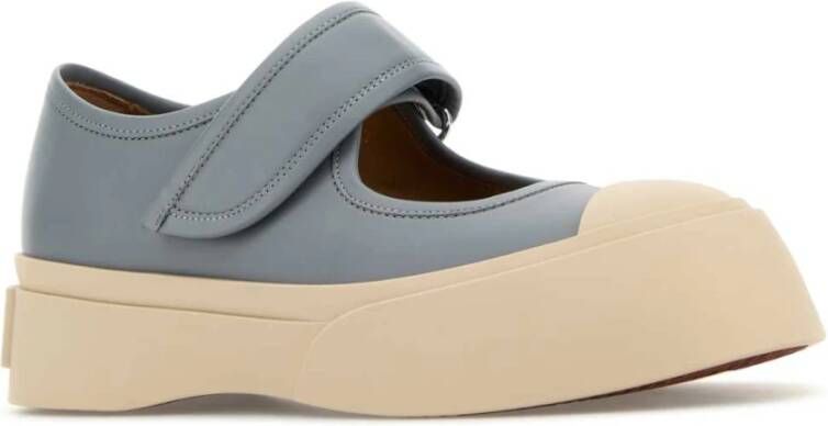 Marni Poederblauwe Mary Jane Platform Sneakers Blue Dames