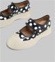 Marni Zwarte Witte Leren Sneakers Mary Jane Stijl Black Dames - Thumbnail 5