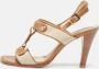 Marni Pre-owned Canvas sandals Beige Dames - Thumbnail 2