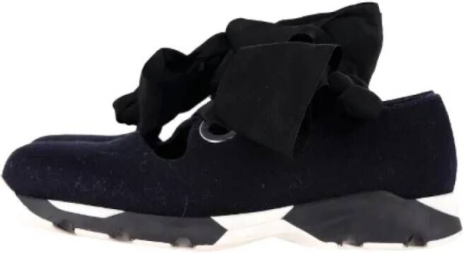 Marni Pre-owned Cotton sneakers Blue Dames