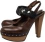 Marni Pre-owned Fabric heels Brown Dames - Thumbnail 3