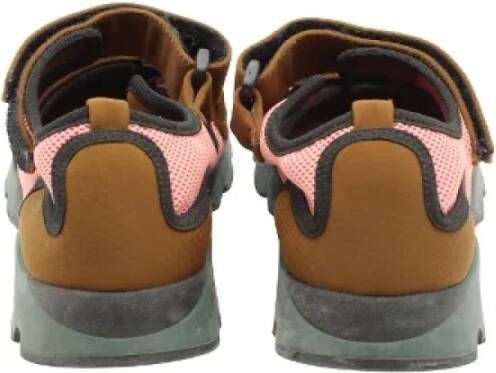 Marni Pre-owned Fabric sneakers Brown Dames
