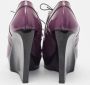 Marni Pre-owned Leather boots Purple Dames - Thumbnail 5