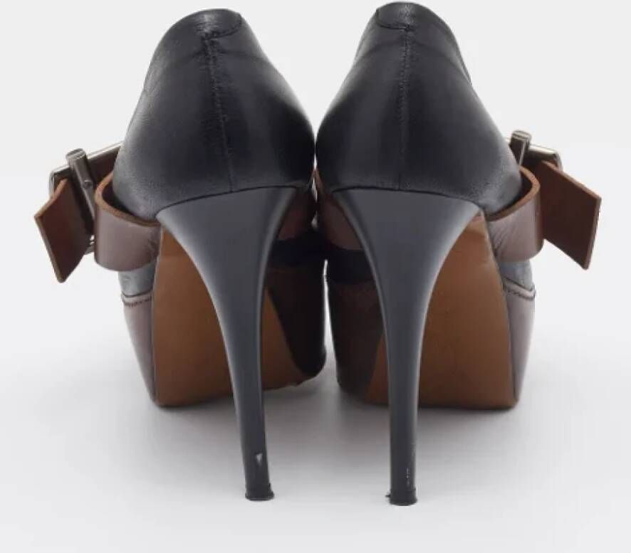 Marni Pre-owned Leather heels Black Dames