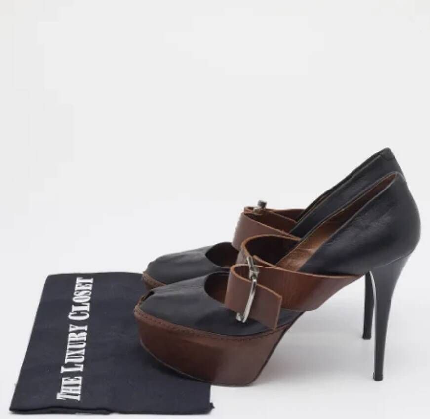 Marni Pre-owned Leather heels Black Dames