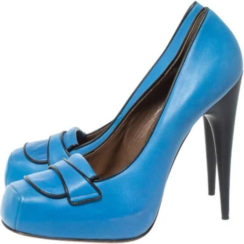 Marni Pre-owned Leather heels Blue Dames