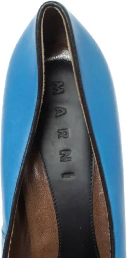 Marni Pre-owned Leather heels Blue Dames