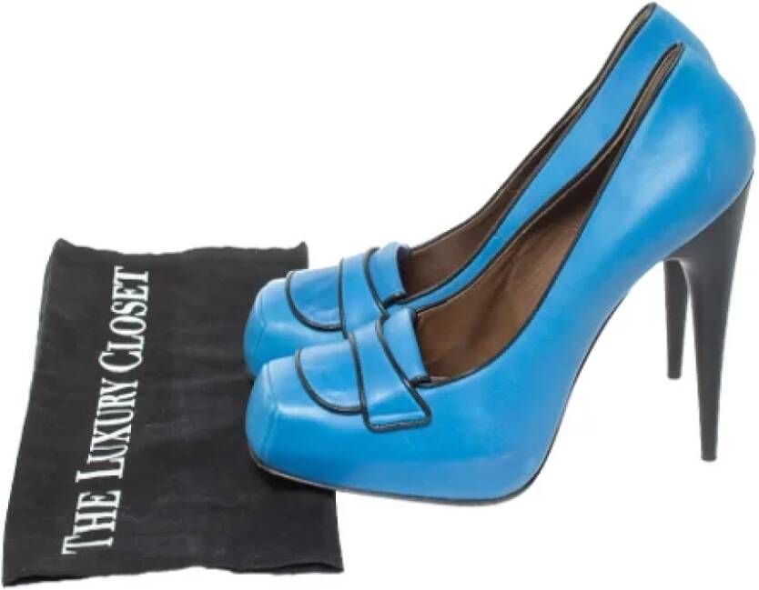 Marni Pre-owned Leather heels Blue Dames