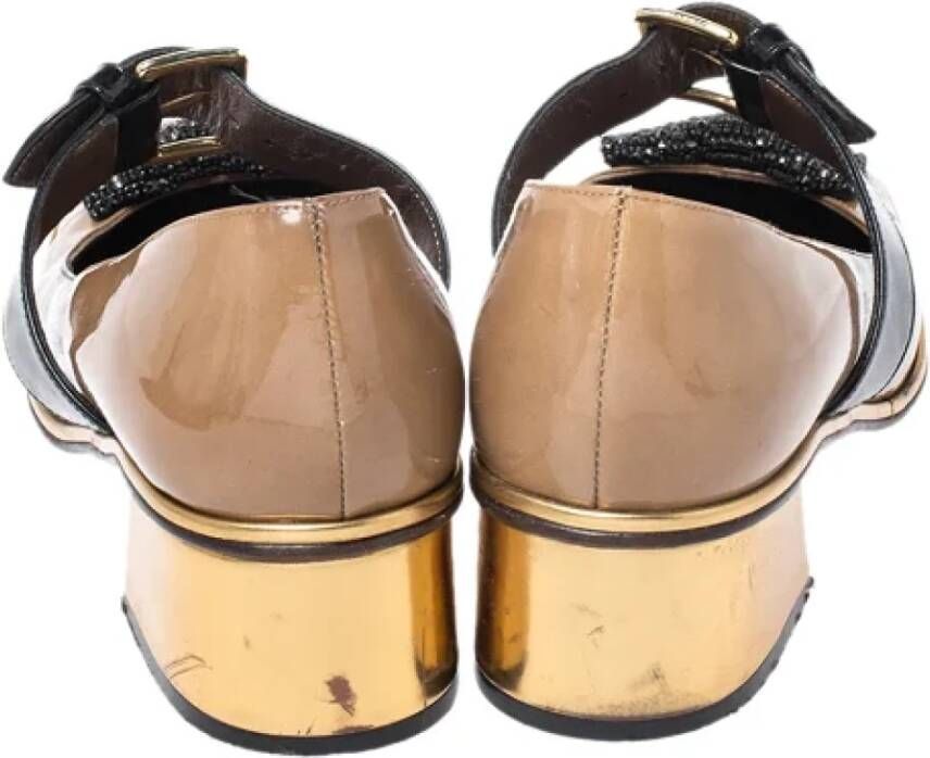 Marni Pre-owned Leather heels Brown Dames