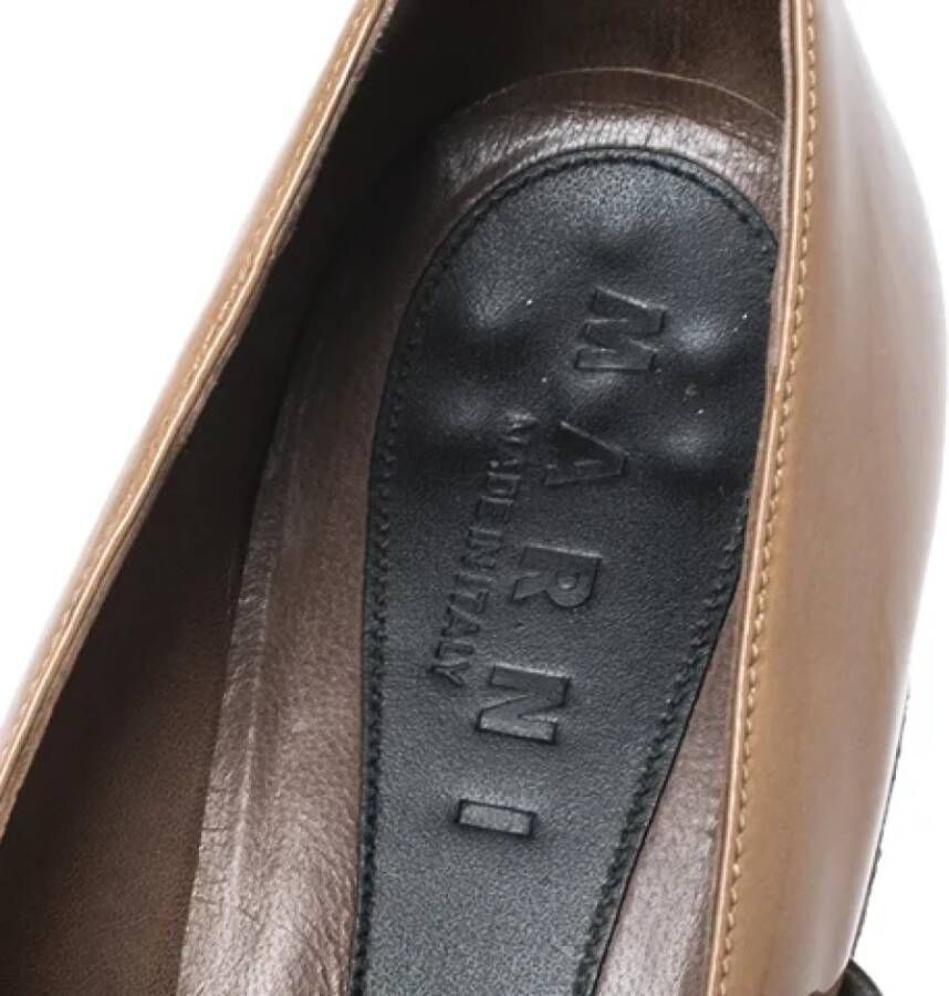 Marni Pre-owned Leather heels Brown Dames