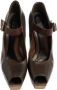 Marni Pre-owned Leather heels Brown Dames - Thumbnail 2