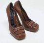 Marni Pre-owned Leather heels Brown Dames - Thumbnail 4