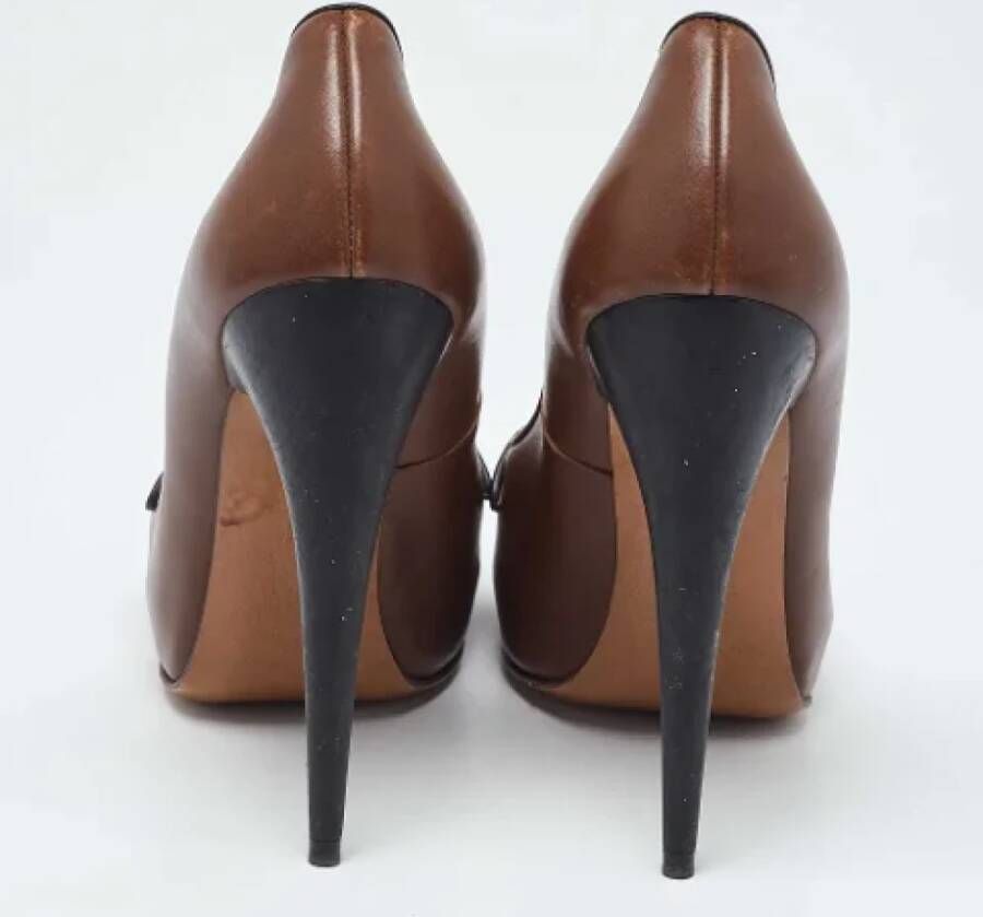Marni Pre-owned Leather heels Brown Dames