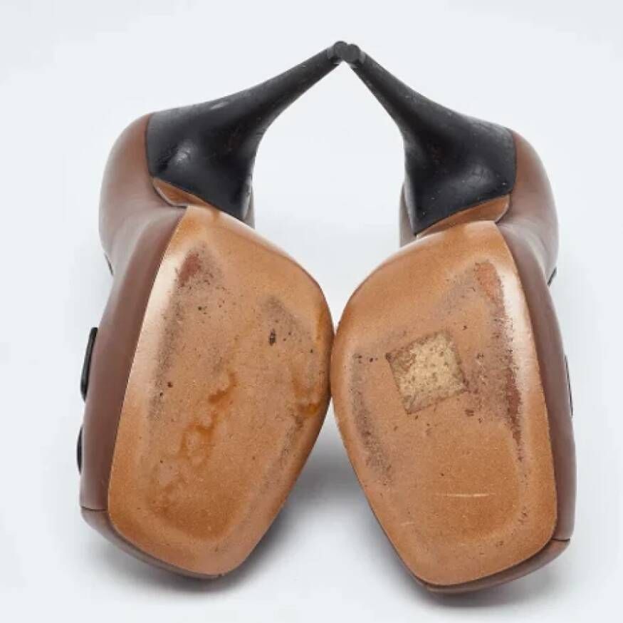 Marni Pre-owned Leather heels Brown Dames