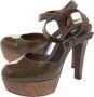 Marni Pre-owned Leather heels Green Dames - Thumbnail 3