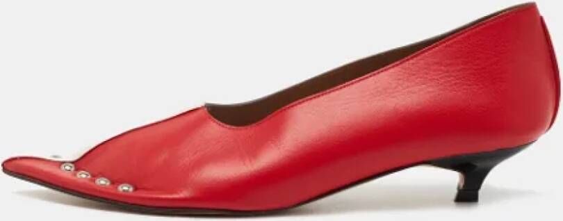 Marni Pre-owned Leather heels Red Dames