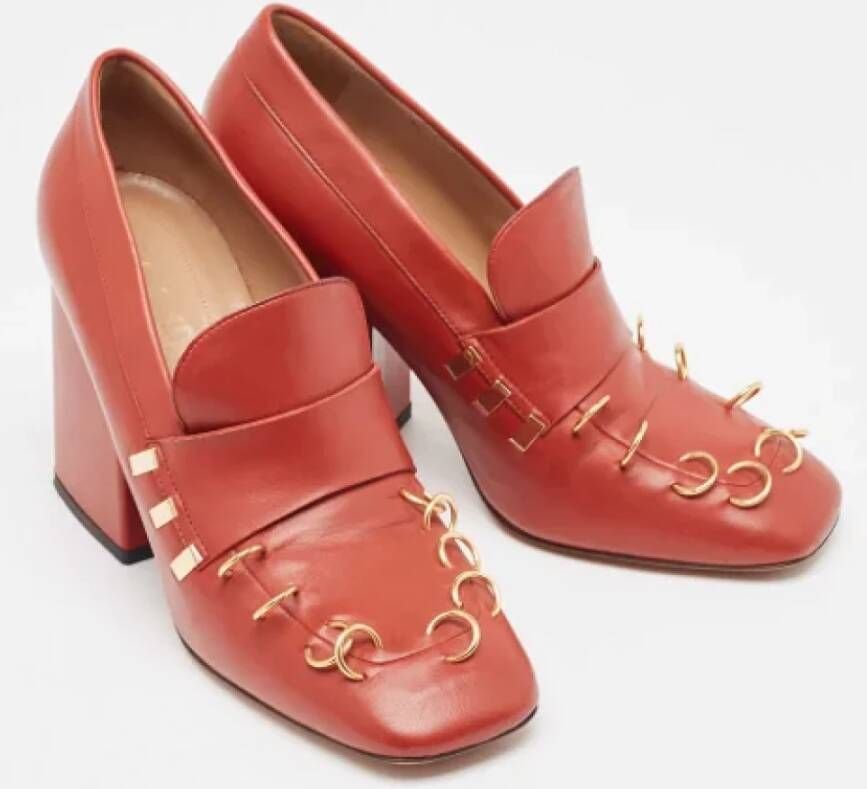 Marni Pre-owned Leather heels Red Dames