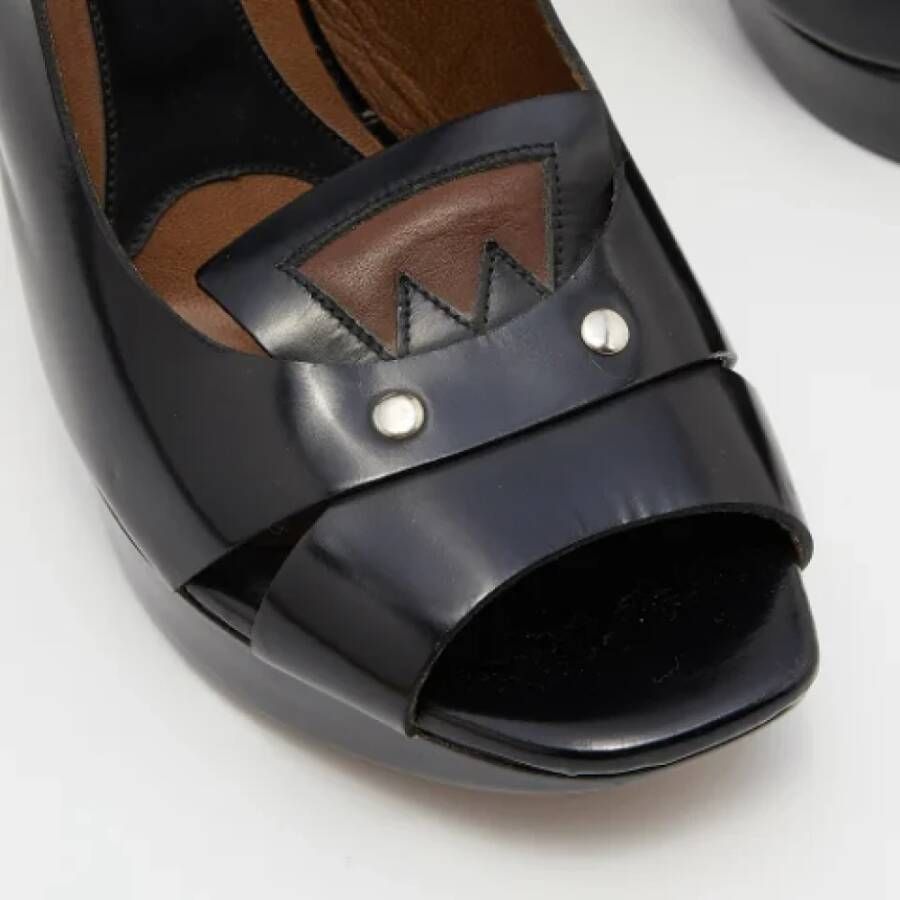 Marni Pre-owned Leather sandals Black Dames