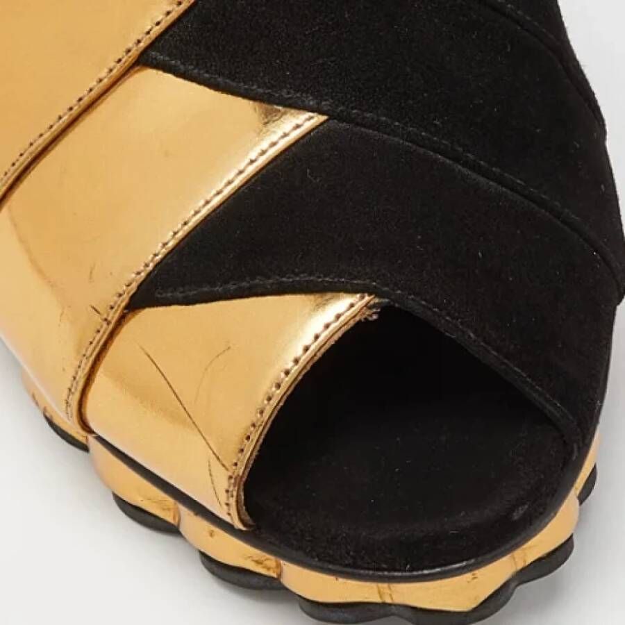 Marni Pre-owned Leather sandals Black Dames