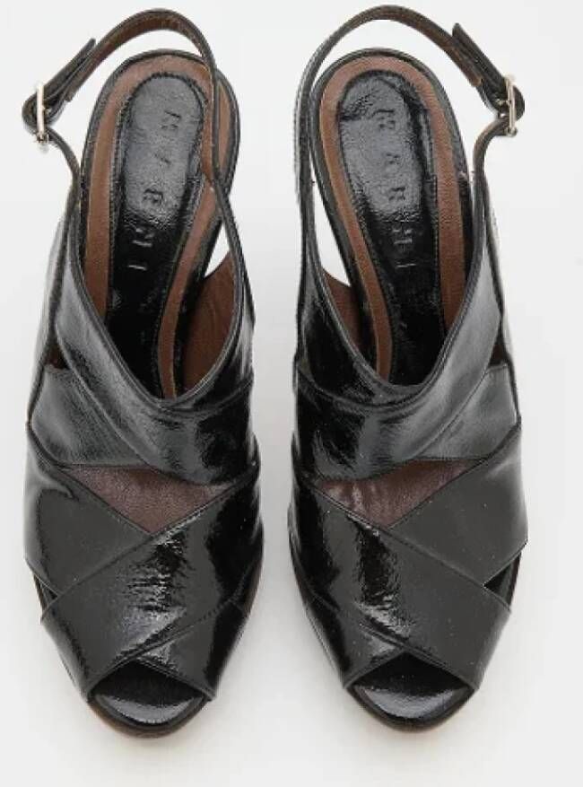 Marni Pre-owned Leather sandals Black Dames