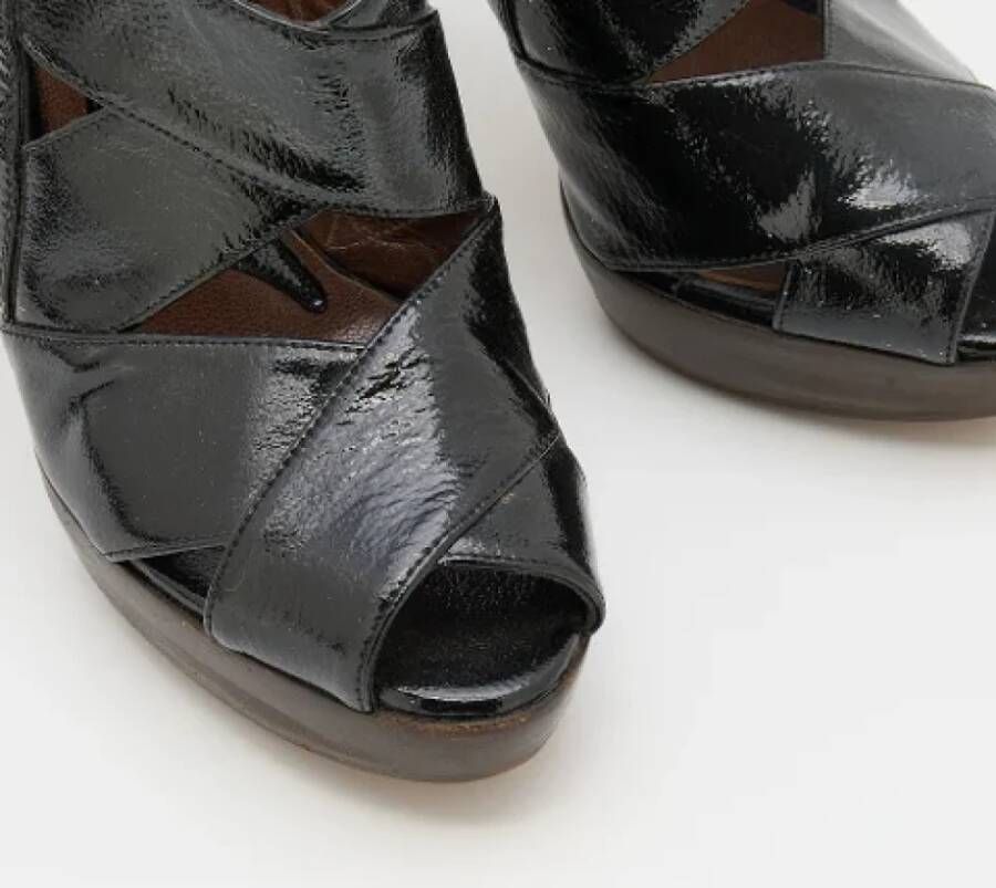 Marni Pre-owned Leather sandals Black Dames