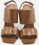Marni Pre-owned Leather sandals Brown Dames - Thumbnail 3