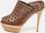 Marni Pre-owned Leather sandals Brown Dames - Thumbnail 2