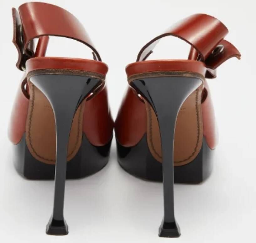 Marni Pre-owned Leather sandals Brown Dames