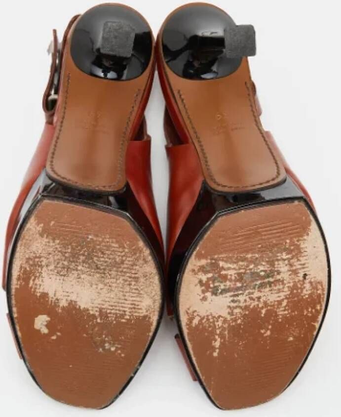 Marni Pre-owned Leather sandals Brown Dames