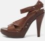 Marni Pre-owned Leather sandals Brown Dames - Thumbnail 2