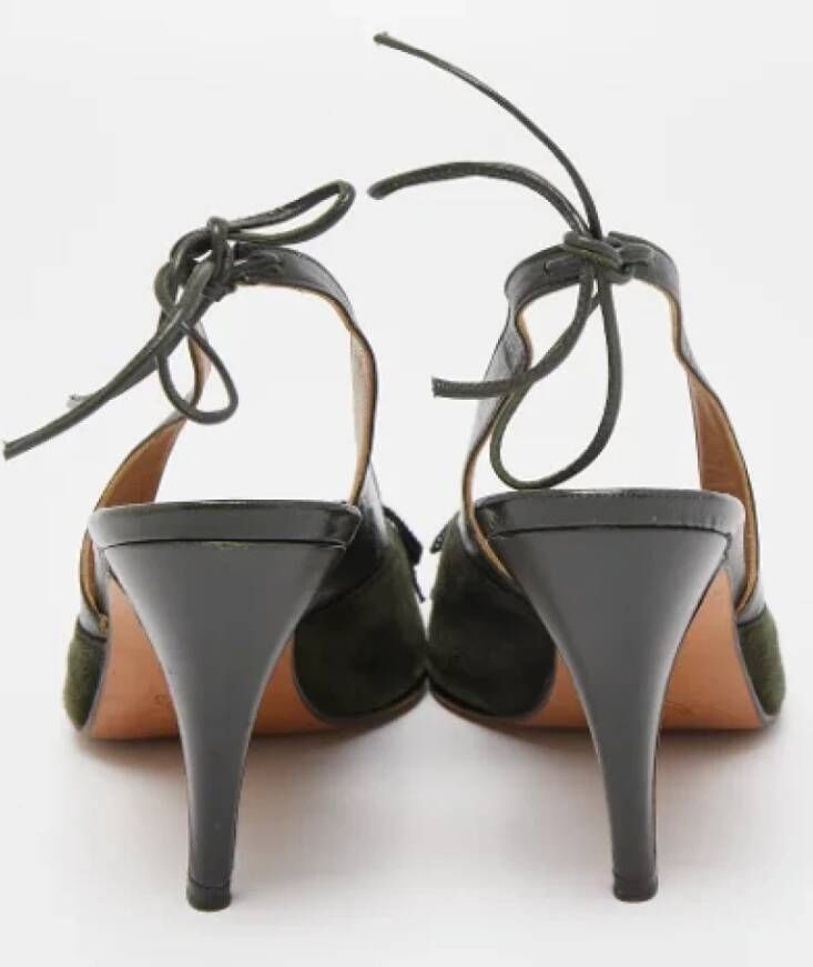 Marni Pre-owned Leather sandals Green Dames