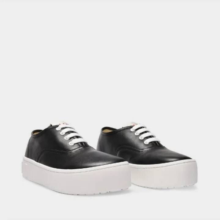 Marni Pre-owned Leather sneakers Black Dames