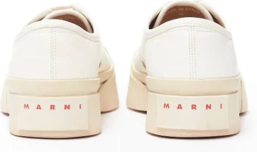 Marni Pre-owned Leather sneakers White Dames