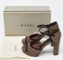 Marni Pre-owned Nylon sandals Brown Dames - Thumbnail 9