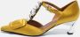 Marni Pre-owned Satin heels Yellow Dames - Thumbnail 2