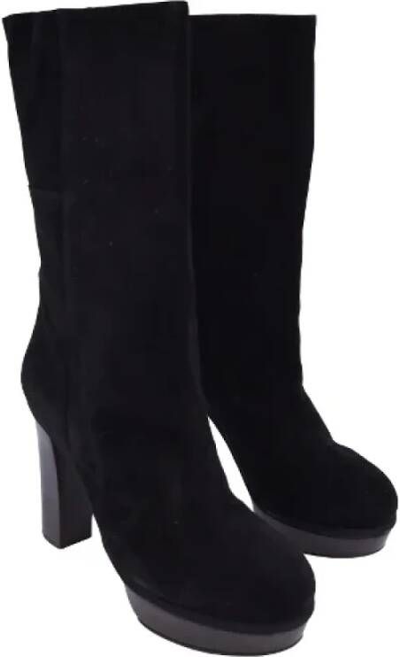 Marni Pre-owned Suede boots Black Dames