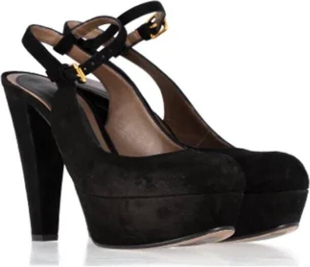 Marni Pre-owned Suede heels Black Dames