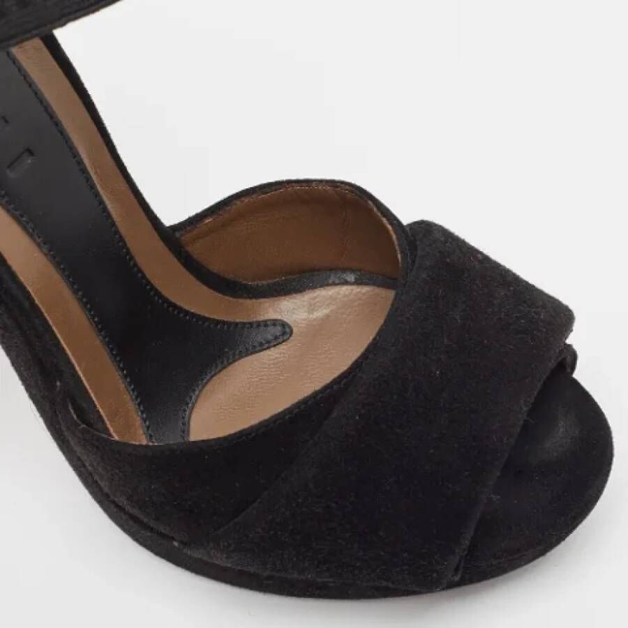 Marni Pre-owned Suede sandals Black Dames